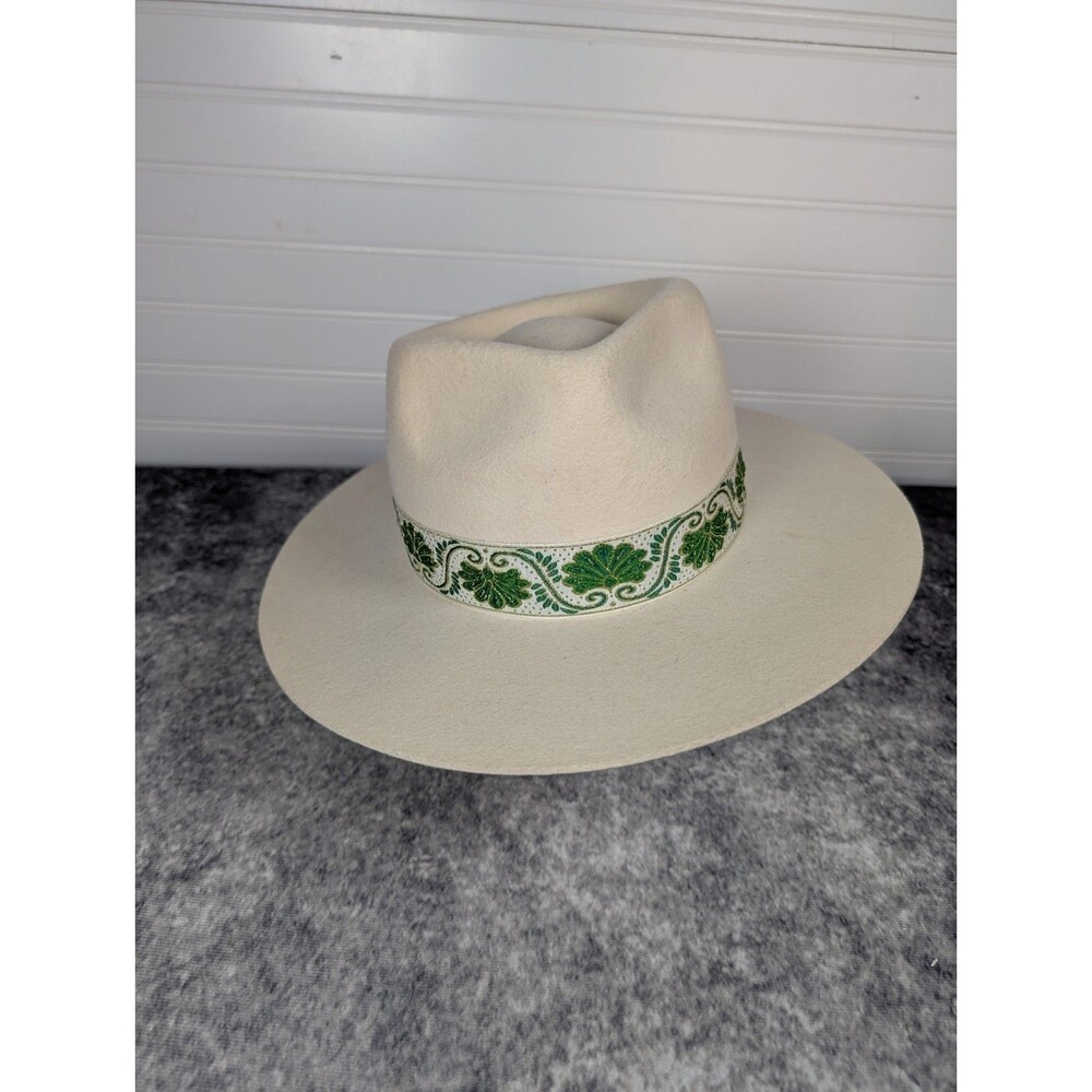 Free People Lack of Color Green Ivy Beverly Hat NWT Size Medium 57cm
